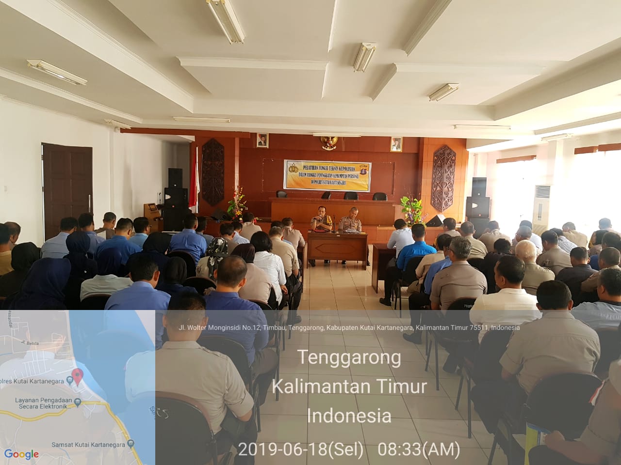 Tingkatkan Kemampuan Teknis Samapta Polres Kukar Latih Personil