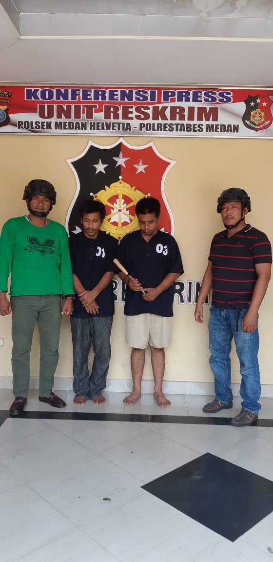 Polsek Medan Helvetia Bekuk Pelaku Pemerasan dan Pengancaman