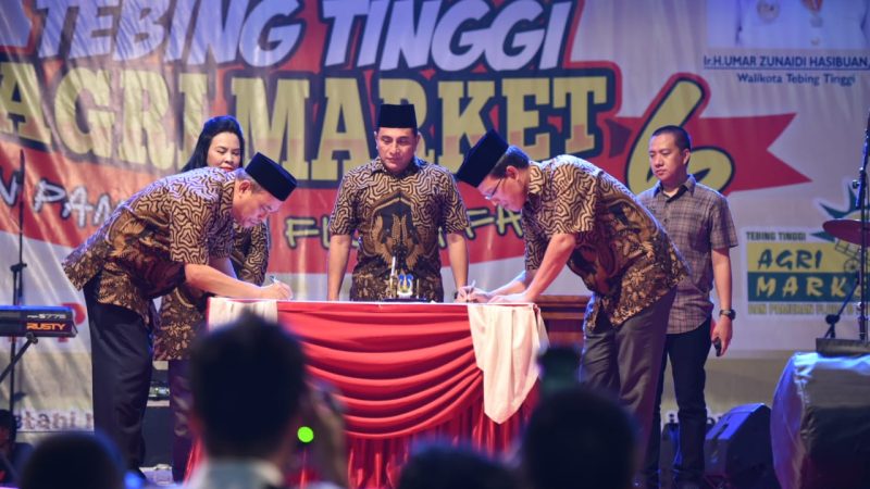 Gubernur Buka Tebingtinggi Agri Market ke-6, Seluruh Kabupaten/Kota Diajak Kembangkan Potensi Agraris