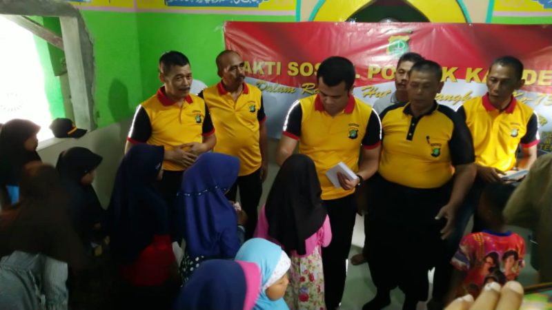 Sambut HUT Bhayangkara ke 73, Polsek Kalideres Buat Kegiatan Sosial