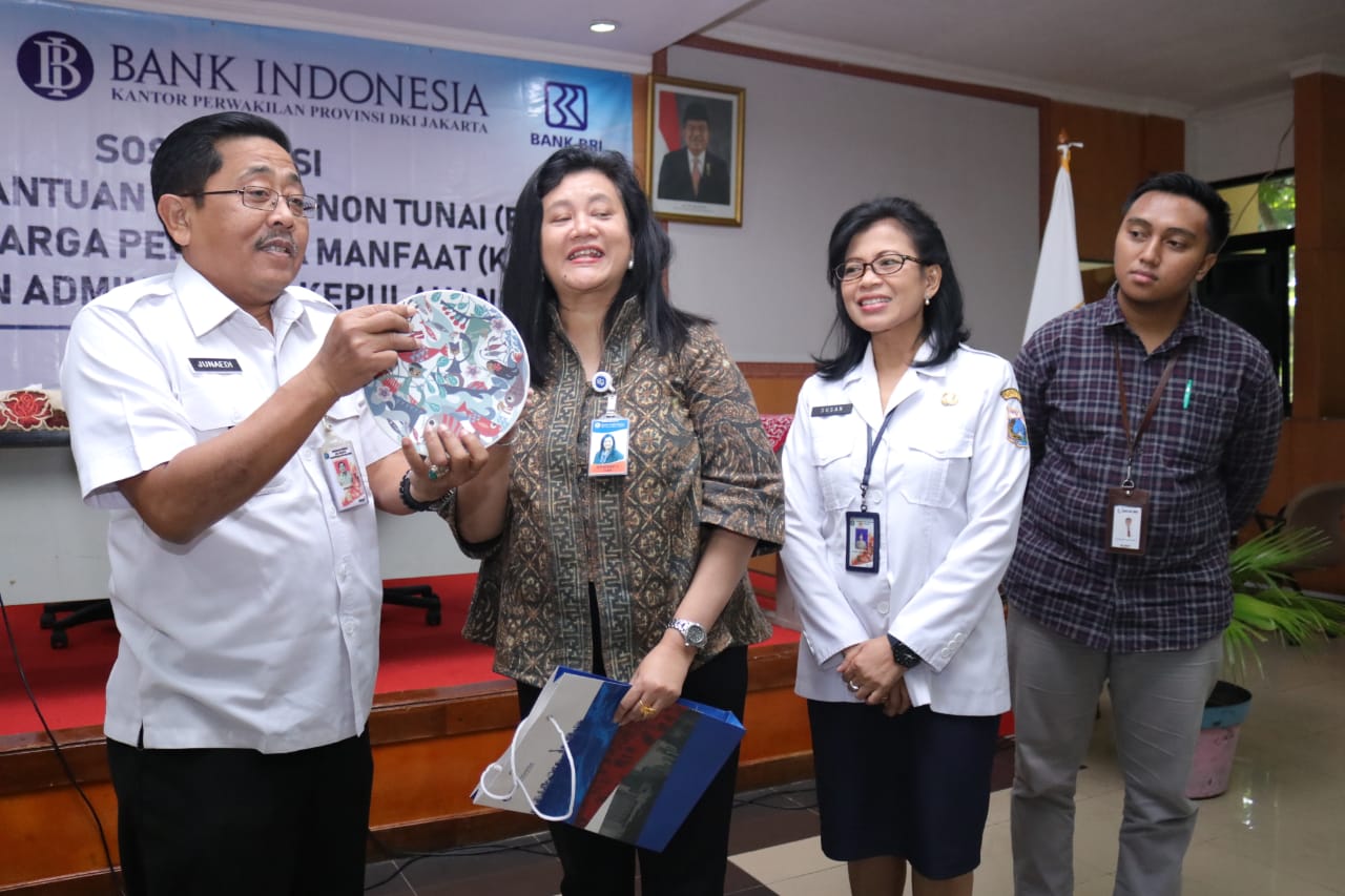 Bank Indonesia, Dinas Sosial DKI Jakarta, dan BRI Tbk Menggelar Sosialisasi Program Bantuan Non Tunai bagi Keluarga Penerima Manfaat (KPM)
