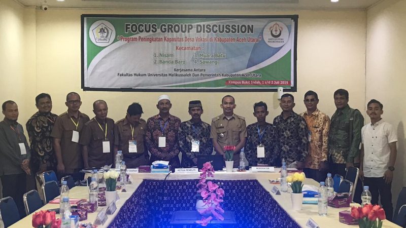 FH Unimal Lakukan FGD Dalam Tingkatkan Desa Vokasi Aceh Utara