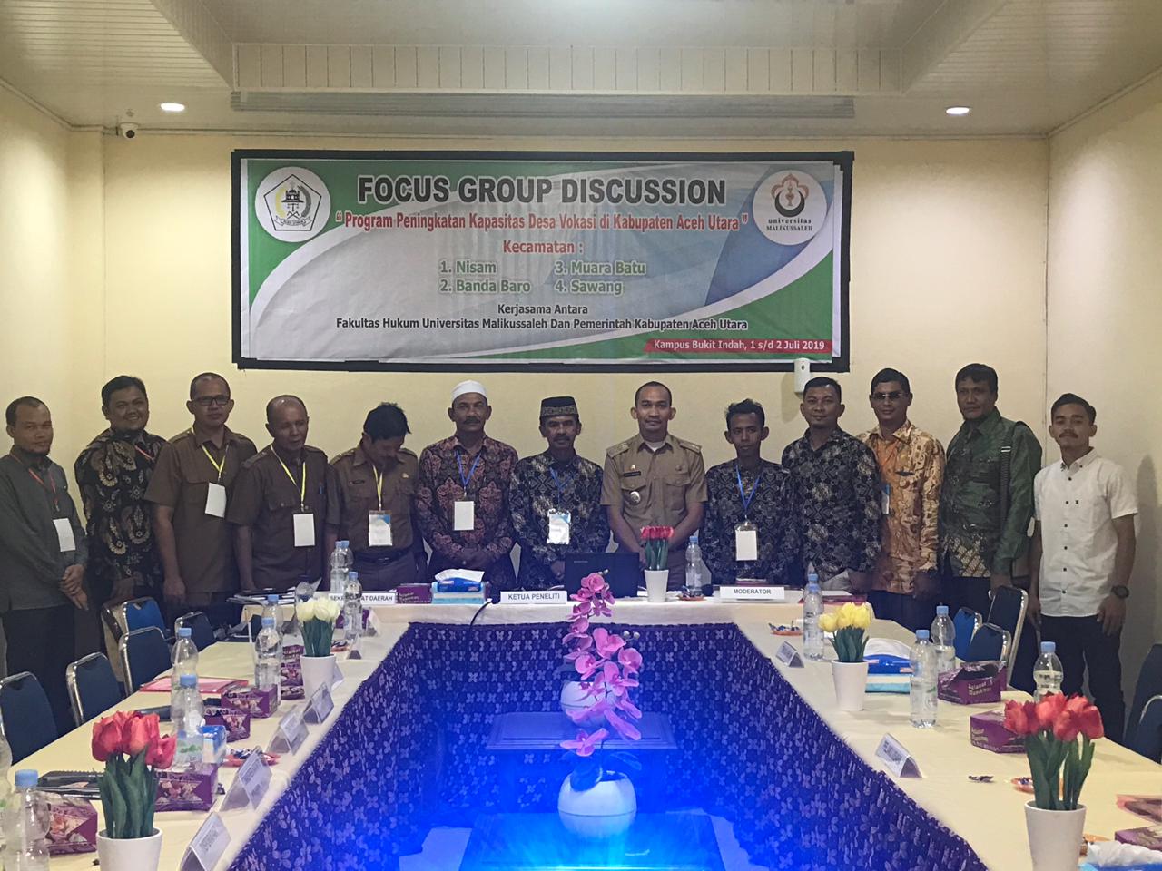 FH Unimal Lakukan FGD Dalam Tingkatkan Desa Vokasi Aceh Utara