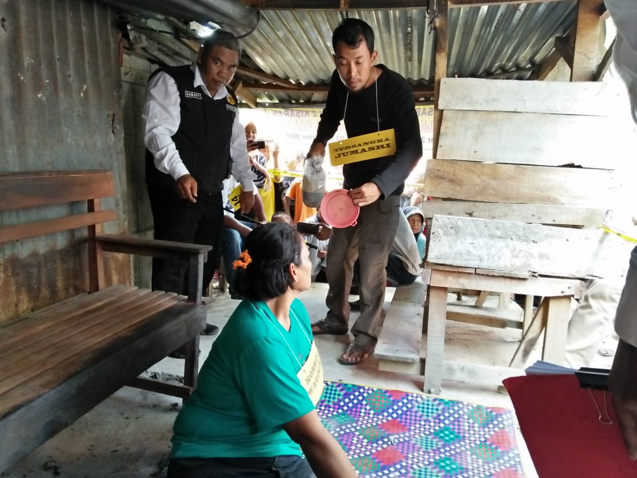 Polres Asahan Gelar Reka Ulang Kasus Pembunuhan Anak Bakar Ibu Tiri