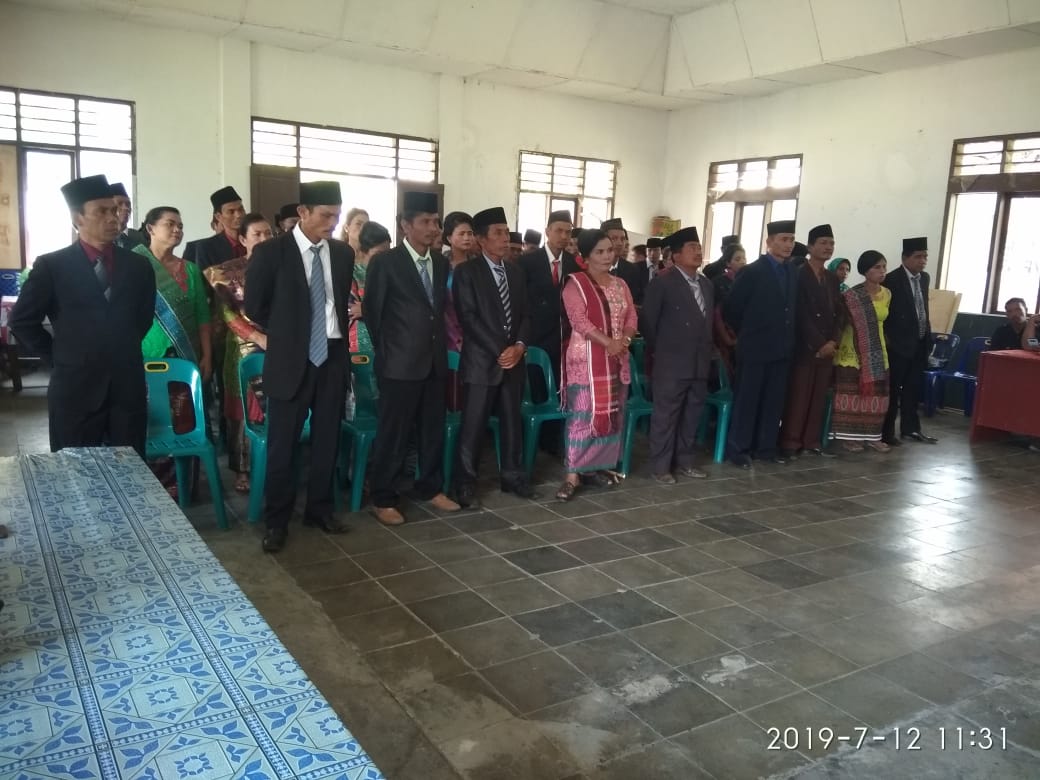 Anggota BPD Kecamatan Harian Dilantik