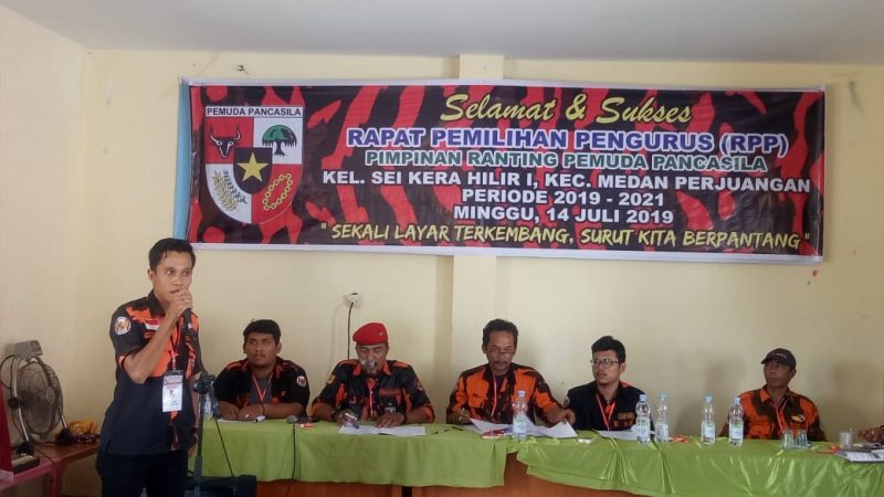 Rapat Pemilihan Pengurus (RPP) Ranting PP Kel Sei Kera Hilir 1 Kec Medan Perjuangan  Periode 2019-2021