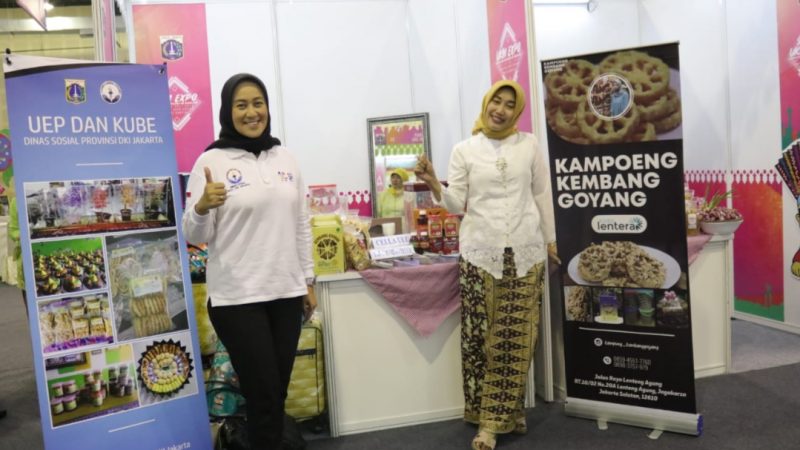 Bermacam Produk Kuliner dari KUBE Binaan Dinas Sosial DKI Jakarta Turut Meriahkan UKM Expo di Balai Kartini