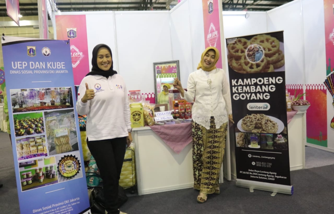 Bermacam Produk Kuliner dari KUBE Binaan Dinas Sosial DKI Jakarta Turut Meriahkan UKM Expo di Balai Kartini