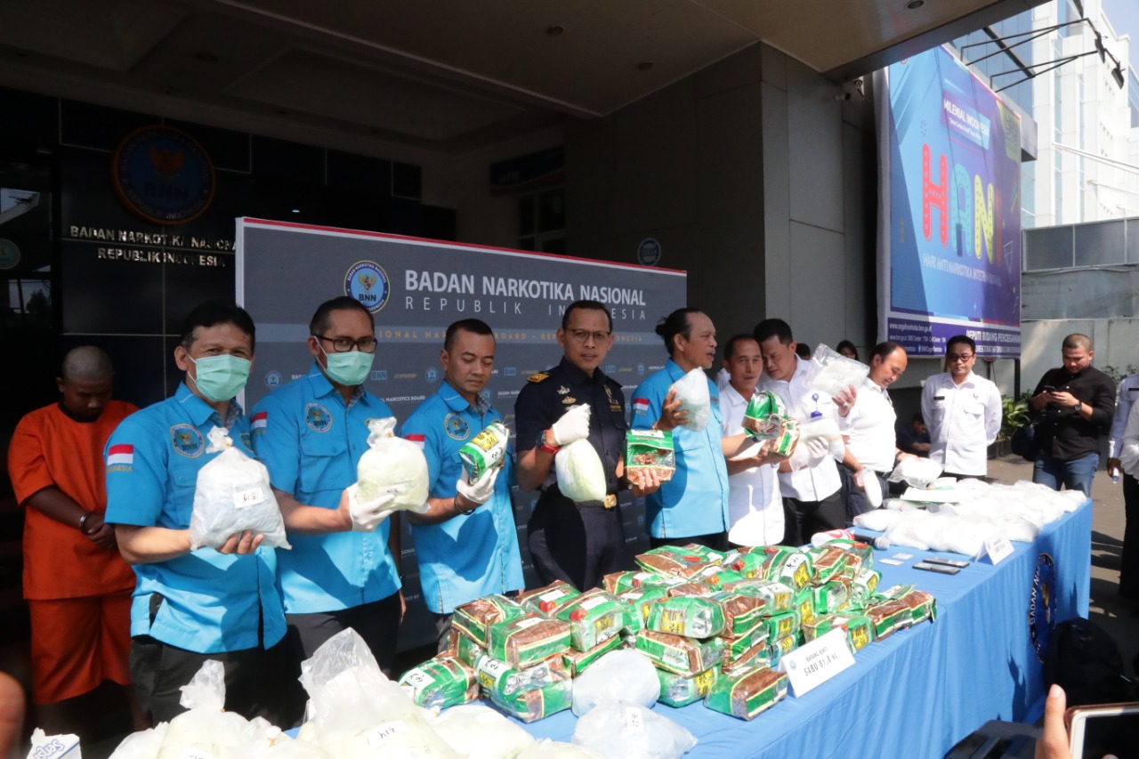BNN sita 81Kg Sabu, 102 butir ekstasi di Asahan dan 38 Kg Sabu dari Tanjung Selor Kaltim