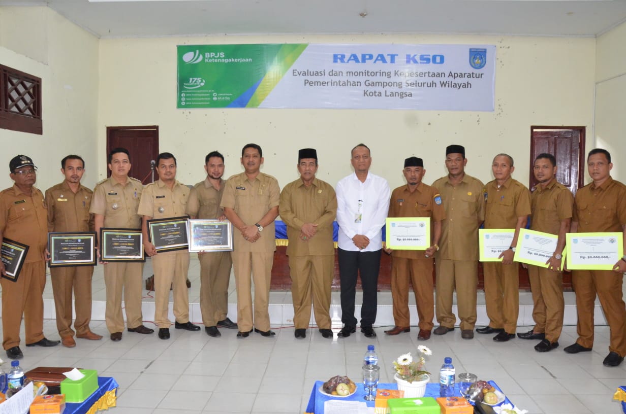 Gelar Rapat KSO, Pemko Langsa Jalin Kerjasama Dengan BPJS Ketenagakerjaan