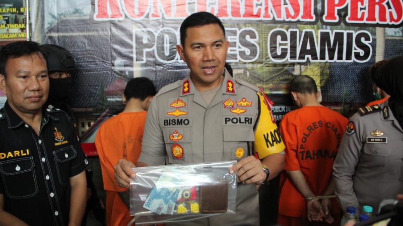 Kapolres Ciamis Menggelar Konferensi Pers