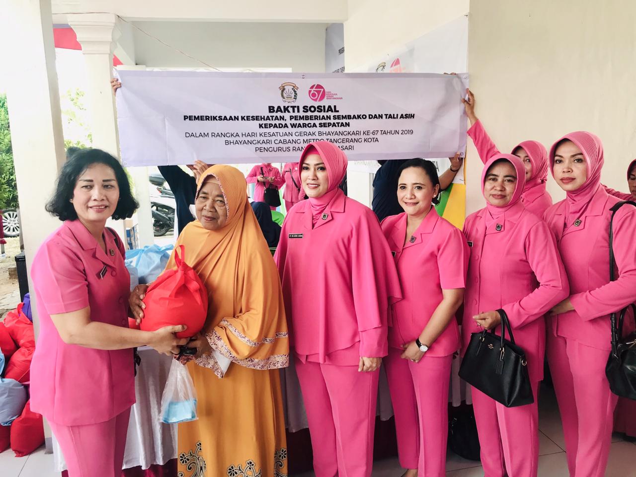 Bakti Sosial Dalam Rangka Hari Kesatuan Gerak Bhayangkari ke 67 Tahun 2019