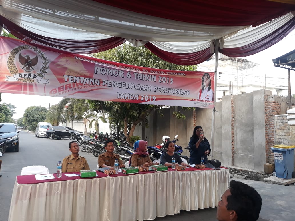 Dame Duma Sari Hutagalung : Masyarakat Dihimbau Tidak Membuang Sampah Disaat Melihat Tanah Kosong