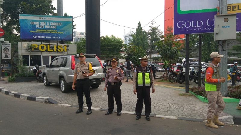 Kapolsek Metro Penjaringan dan Wakapolsek Beserta Jajaran Pimpin Pagelaran Gatur Lalin