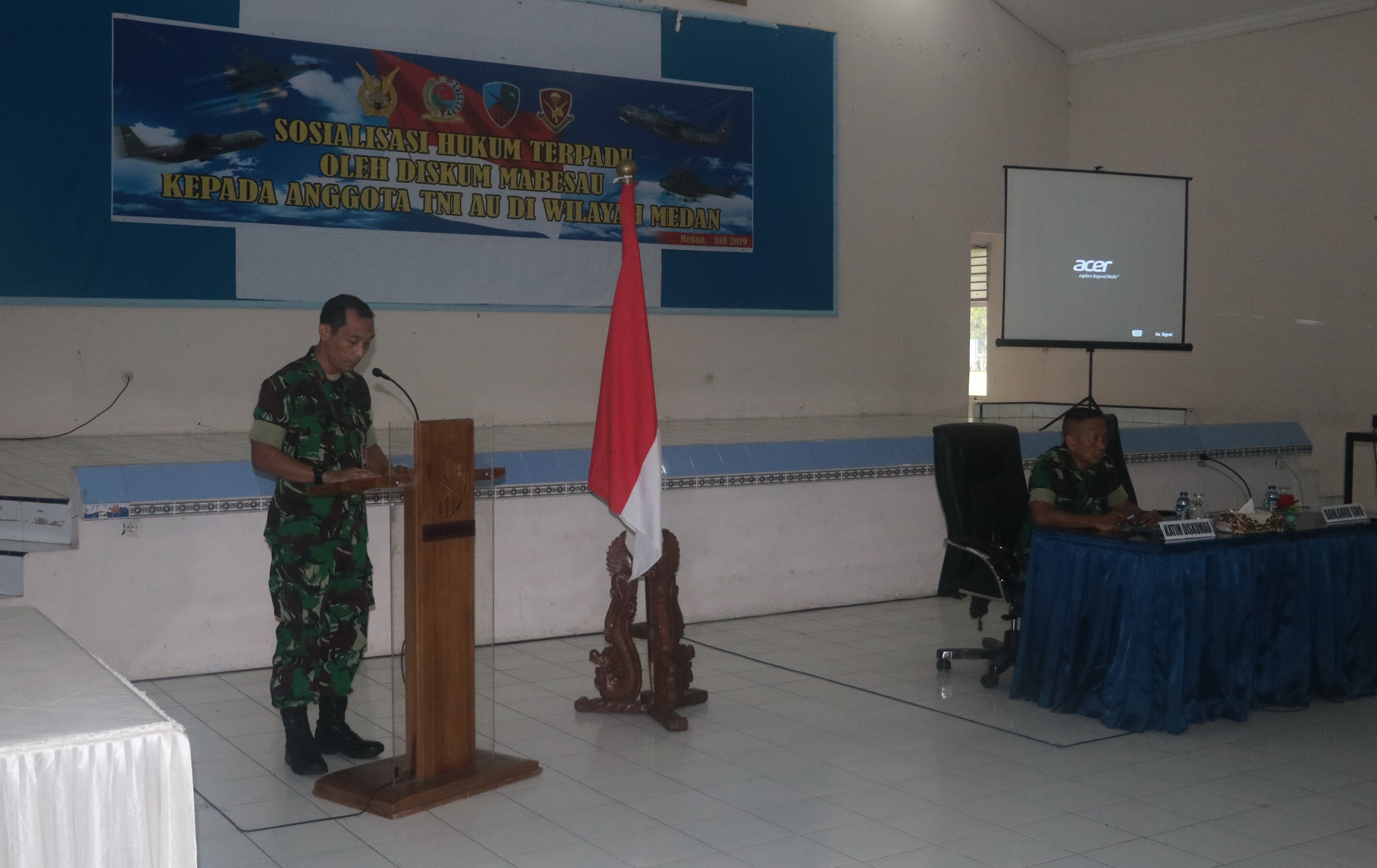 Lanud Soewondo Sosialisasikan Hukum Terpadu