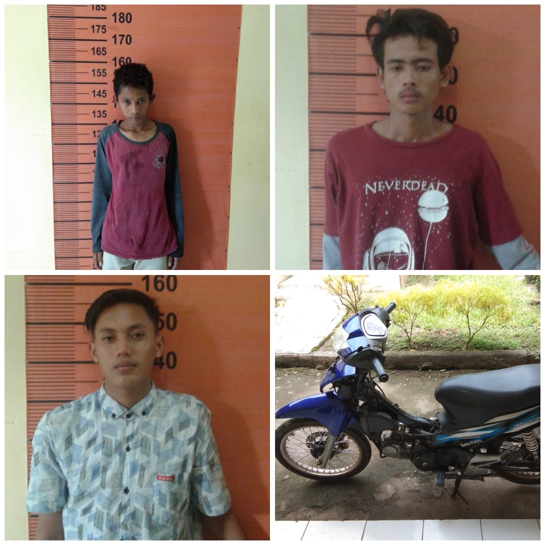 3 Warga Glugur Rimbun Nginap di Sel Tahanan Polsek Pancur Batu Karena Curi Supra X