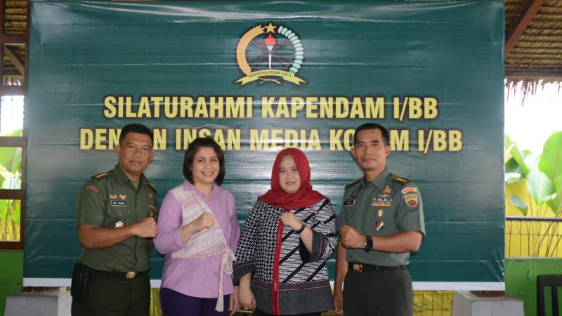 Pendam I/BB Silaturahmi Insan Media Kodam I/BB