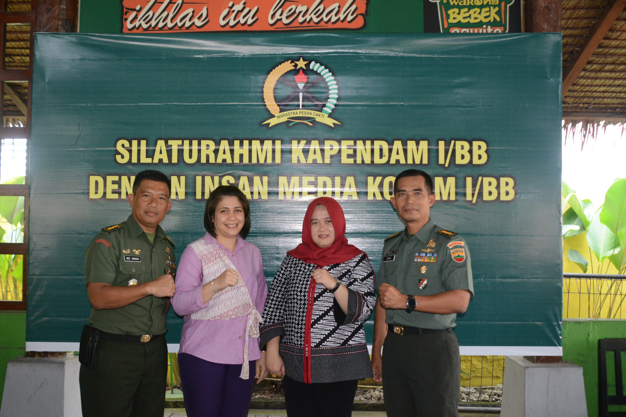 Pendam I/BB Silaturahmi Insan Media Kodam I/BB