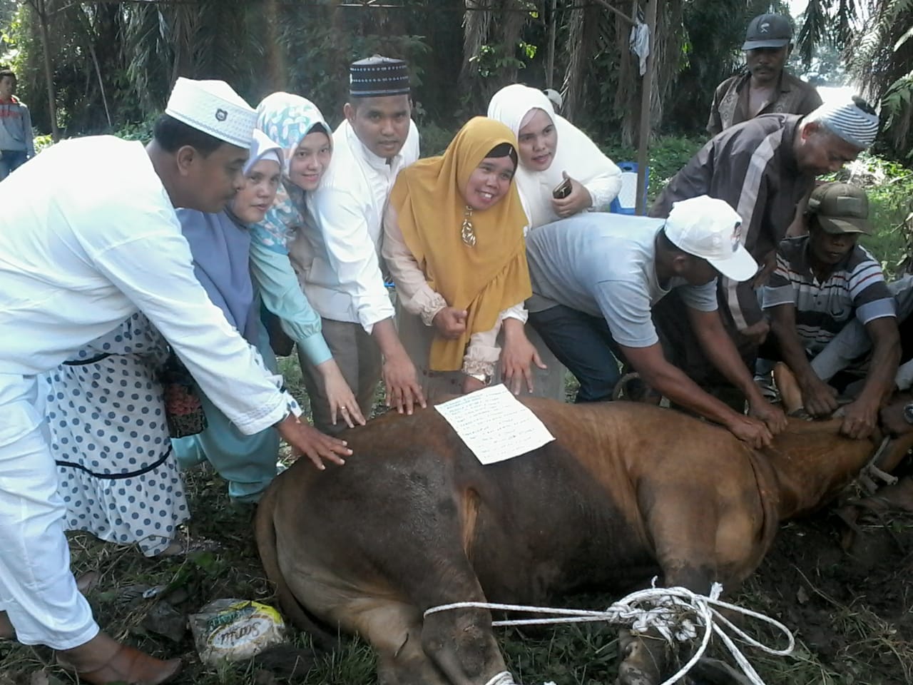 Ilham Ritonga Berbagi Daging Qurban Kepada Sesama Di Idul Adha 1440 H