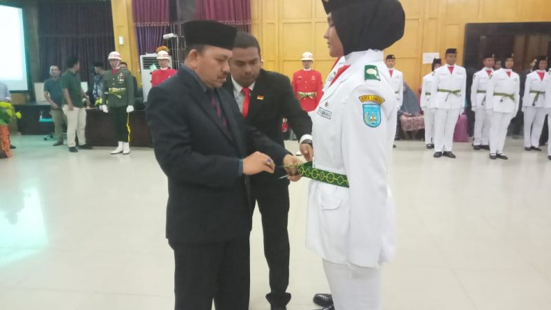 Wakil Wali Kota Langsa Mengukuhkan 72 Pasukan Paskibraka
