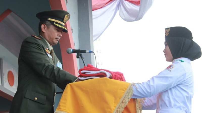 Komandan Kodim 0116/Nagan Raya Jadi Irup Penurunan Bendera Merah Putih