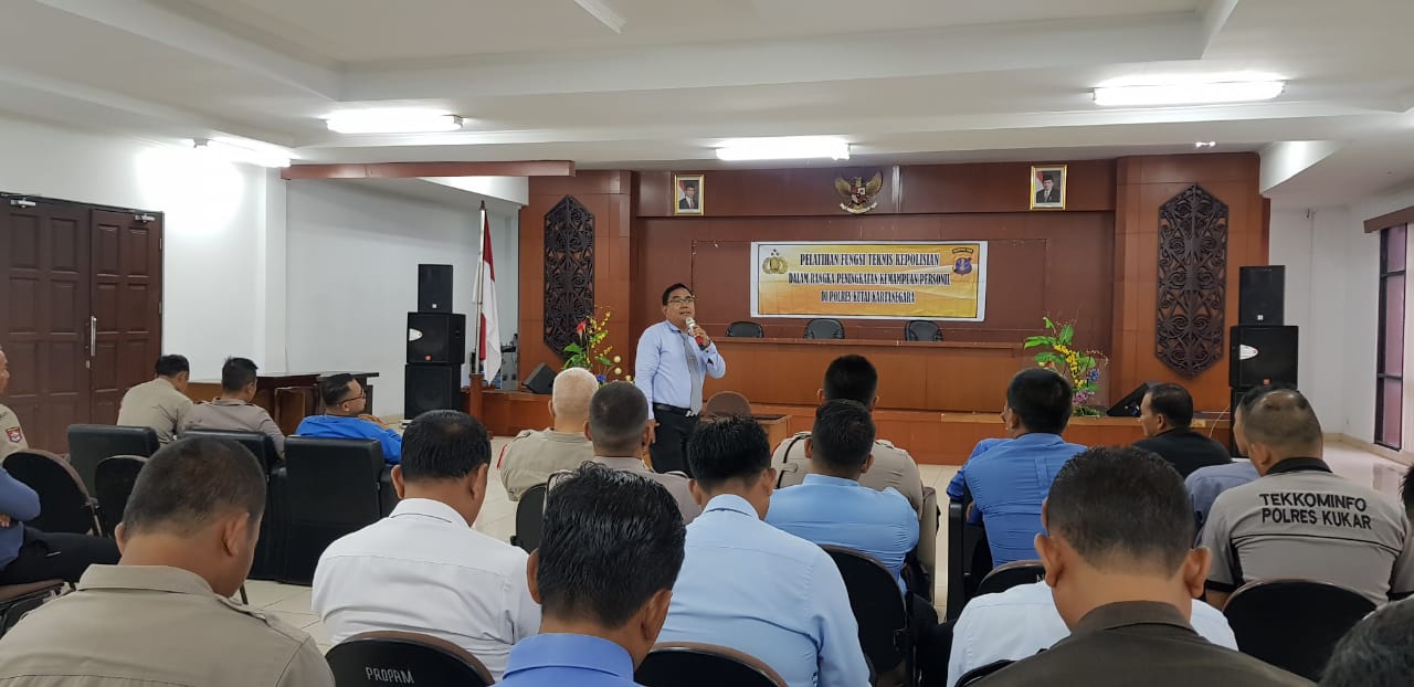 Polres Kukar Menggelar Pelatihan Fungsi Teknis Kepolisian
