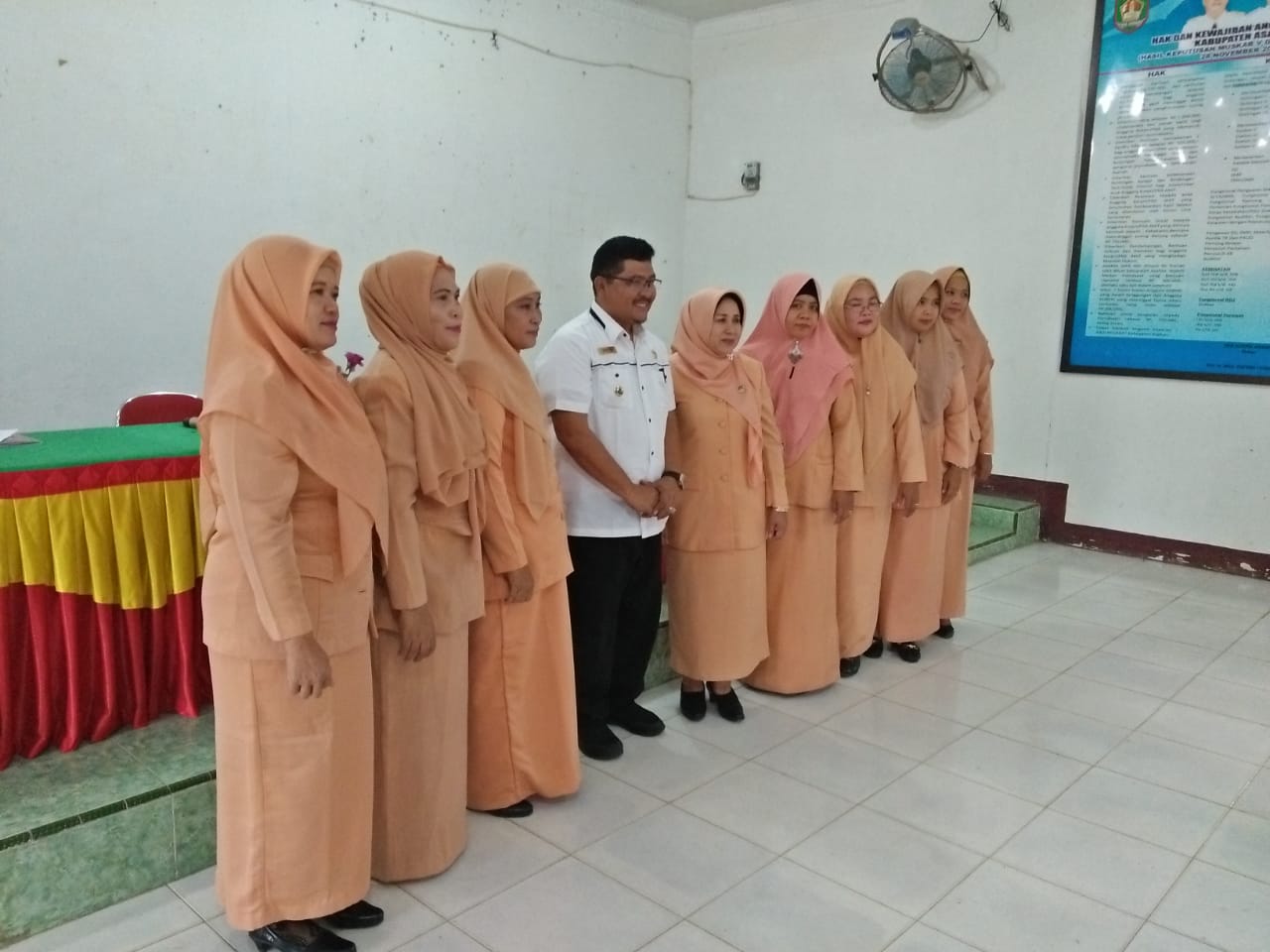 Kadisdik Kukuhkan Pengurus Dharma Wanita Unit Persatuan Disdik Asahan