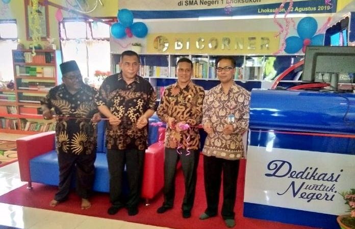 Bank Indonesia Lhokseumawe Buka BI Corner di SMAN I Lhoksukon