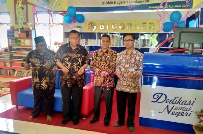 Bank Indonesia Lhokseumawe Buka BI Corner di SMAN I Lhoksukon