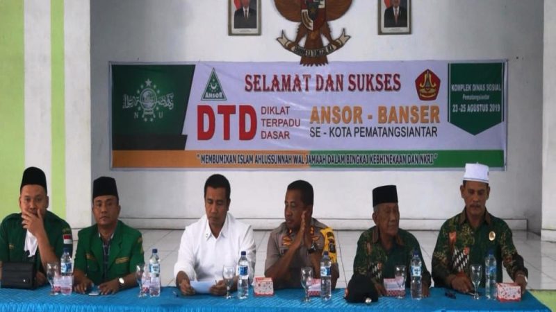 Diklat Terpadu Dasar: Walikota Siantar Ajak GP Ansor Tingkatkan Akhlak Kebaikan