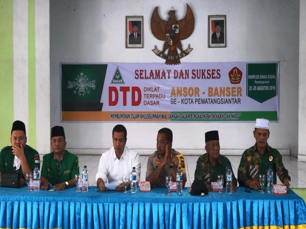 Diklat Terpadu Dasar: Walikota Siantar Ajak GP Ansor Tingkatkan Akhlak Kebaikan