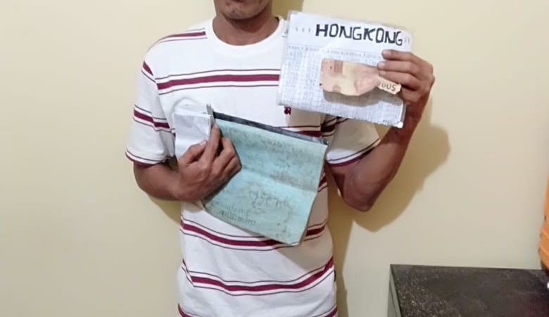 Polsek Sei Kepayang Tangkap Pelaku Judi Hongkong