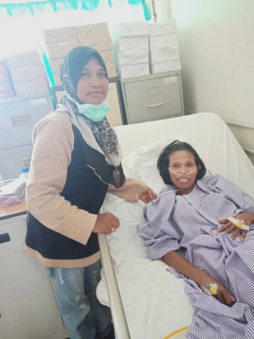 TKW Asal Sumut Meimeris Tumanggor Akhirnya Dijenguk  Gubsu Melalui Sekda dan Rombongan Juga Upaya Perlindungan Hukum