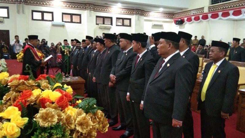 25 Anggota DPRK Aceh Barat Periode 2019 – 2024 Dilantik