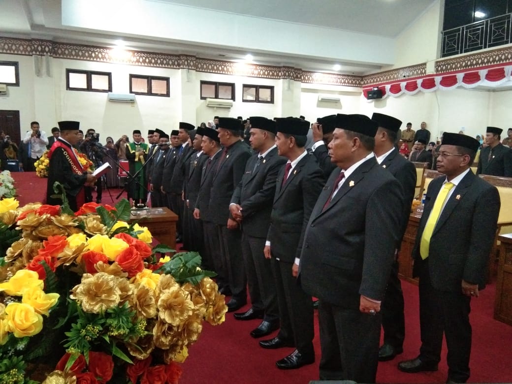 25 Anggota DPRK Aceh Barat Periode 2019 – 2024 Dilantik