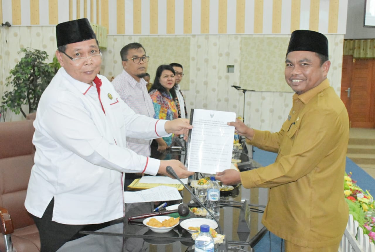 DPRD Sergai Sepakati KUA-PPAS Tahun 2020 Dan Nota KUPA-PPAS P Tahun 2019