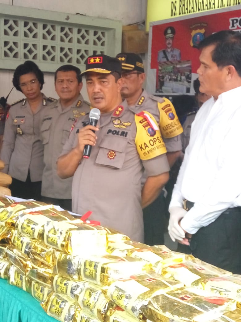 70 Kg Ganja, 71 Kg Sabu dan 5025 Butir Pil Ektasi Gagal Beredar di Sumatera utara