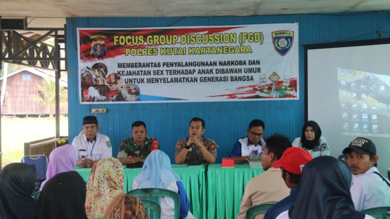 SatBinmas Polres Kukar Mengadakan FGD Membahas Masalah Pemberantas Penyalahgunaan Narkoba