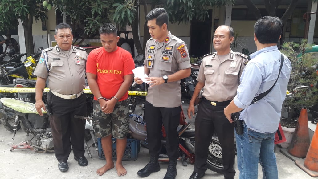 Tampung Ranmor dan Onderdil Sepeda Motor Curian, Toke Botot Kena Getahnya