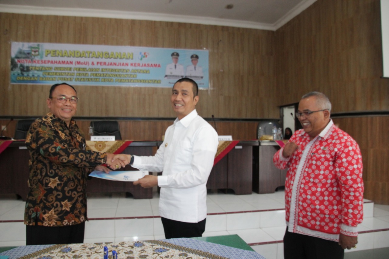 Pemko Siantar dan BPS Kerja Sama dalam Survei Penilaian Integritas