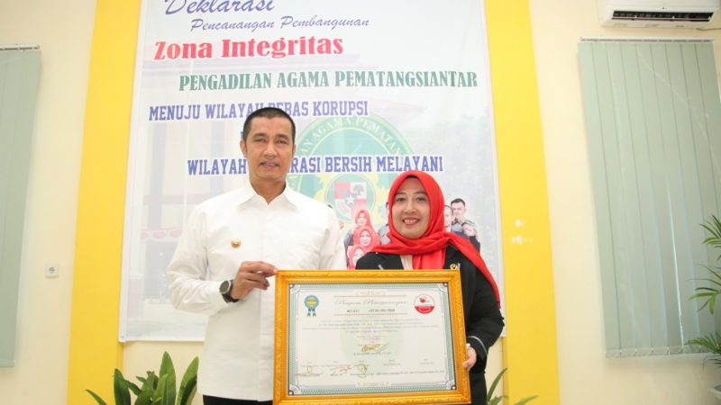 Pengadilan Agama Siantar Canangkan Zona Integritas Bebas Korupsi