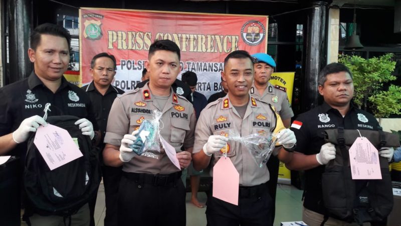 Polsek Metro Taman Sari Ungkap Pelaku Penggasak Harta Benda Milik Korban Warga Negara Asing