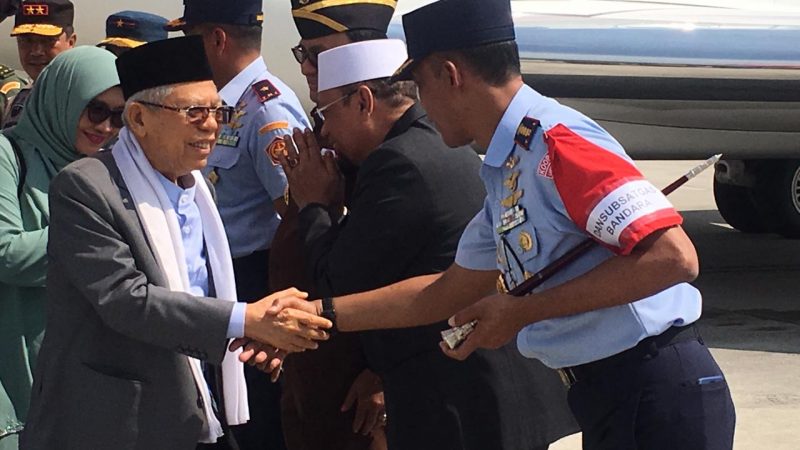 Danlanud Soewondo Sambut Kedatangan Wakil Presiden Terpilih di KNIA