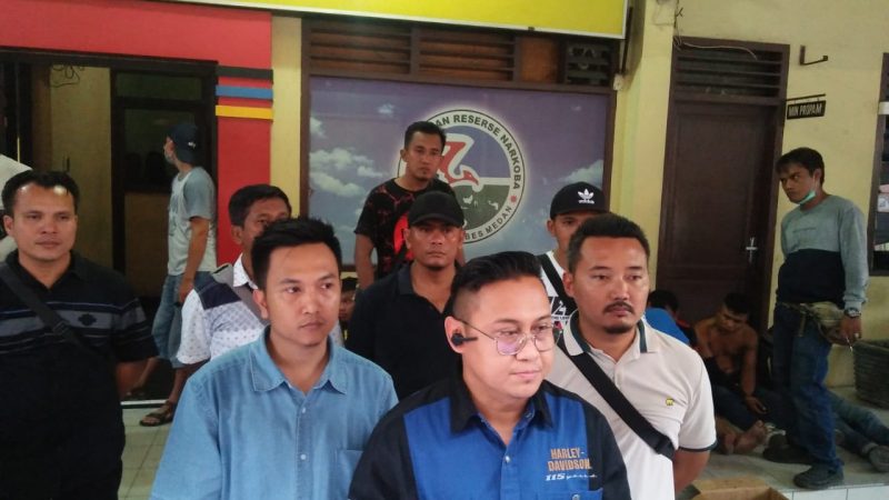 13 TSK Narkoba di Ringkus Satres narkoba Polrestabes Medan Dari 2 Lokasi, Barbut Sabu dan Pil Ekstasi