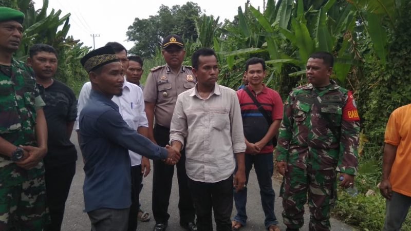 Tapal Batas Dua Desa Resmi Di Tetapkan, Sekaligus Peletakan Batu Pertama Antara Desa Mandilam Dan Desa Laemate