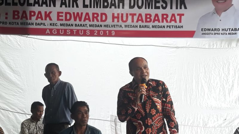 Edward Hutabarat Sosialisasikan Perda Nomor 14 Tahun 2016 Tentang Pengelolaan Air Limbah Domestik