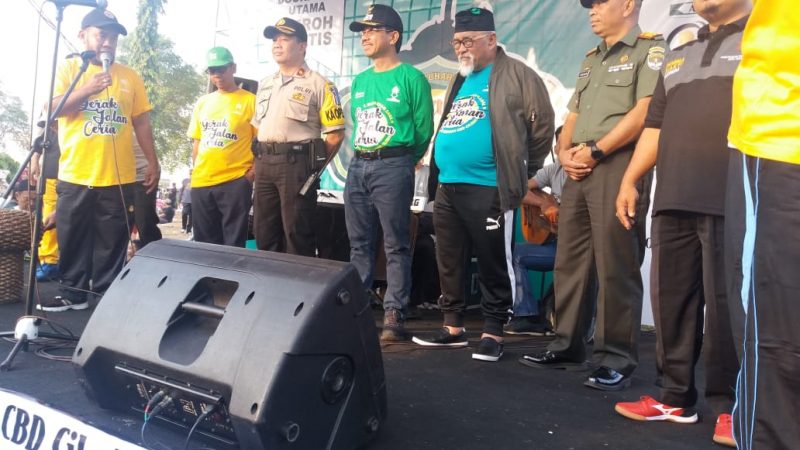 Kapolsek Ciledug Bersama Tiga Pilar Menghadiri Gerak Jalan Ceria