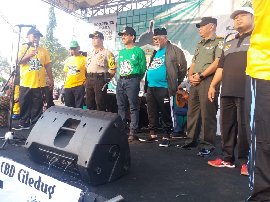 Kapolsek Ciledug Bersama Tiga Pilar Menghadiri Gerak Jalan Ceria