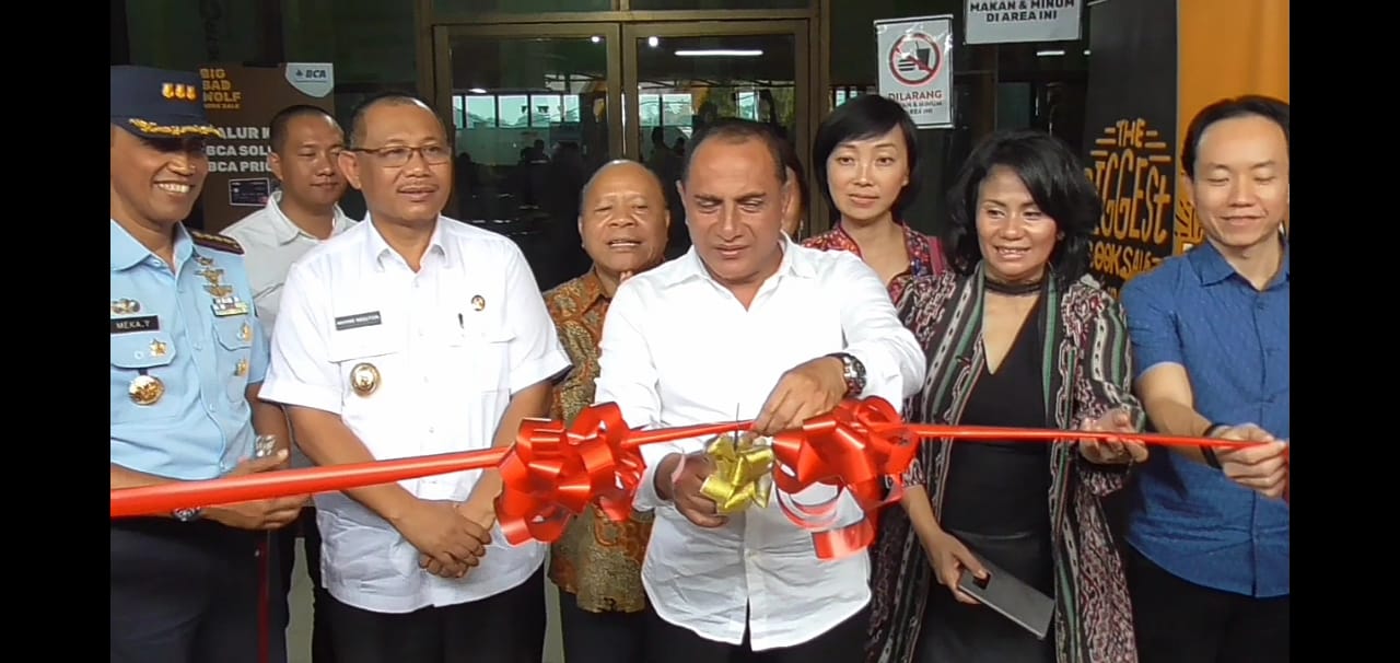Bazar Buku Big Bad Wolf Untuk Kedua Kalinya Dibuka Oleh Gubernur Sumut di Dampingi Oleh Danlanud Soewondo