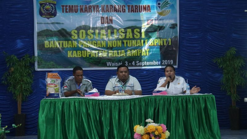 Dinas Sosial Kabuputen Raja Ampat Sosialisasikan Program Bantuan Pangan Non Tunai  BPNT